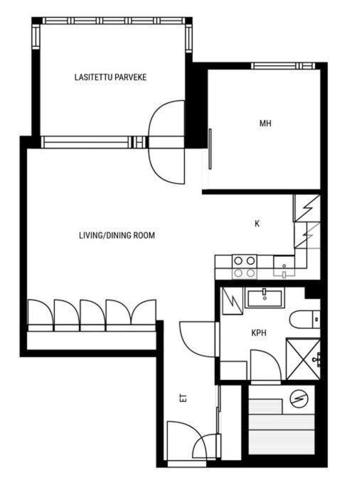 Apartment In Herttoniemenranta Helsinki Esterno foto